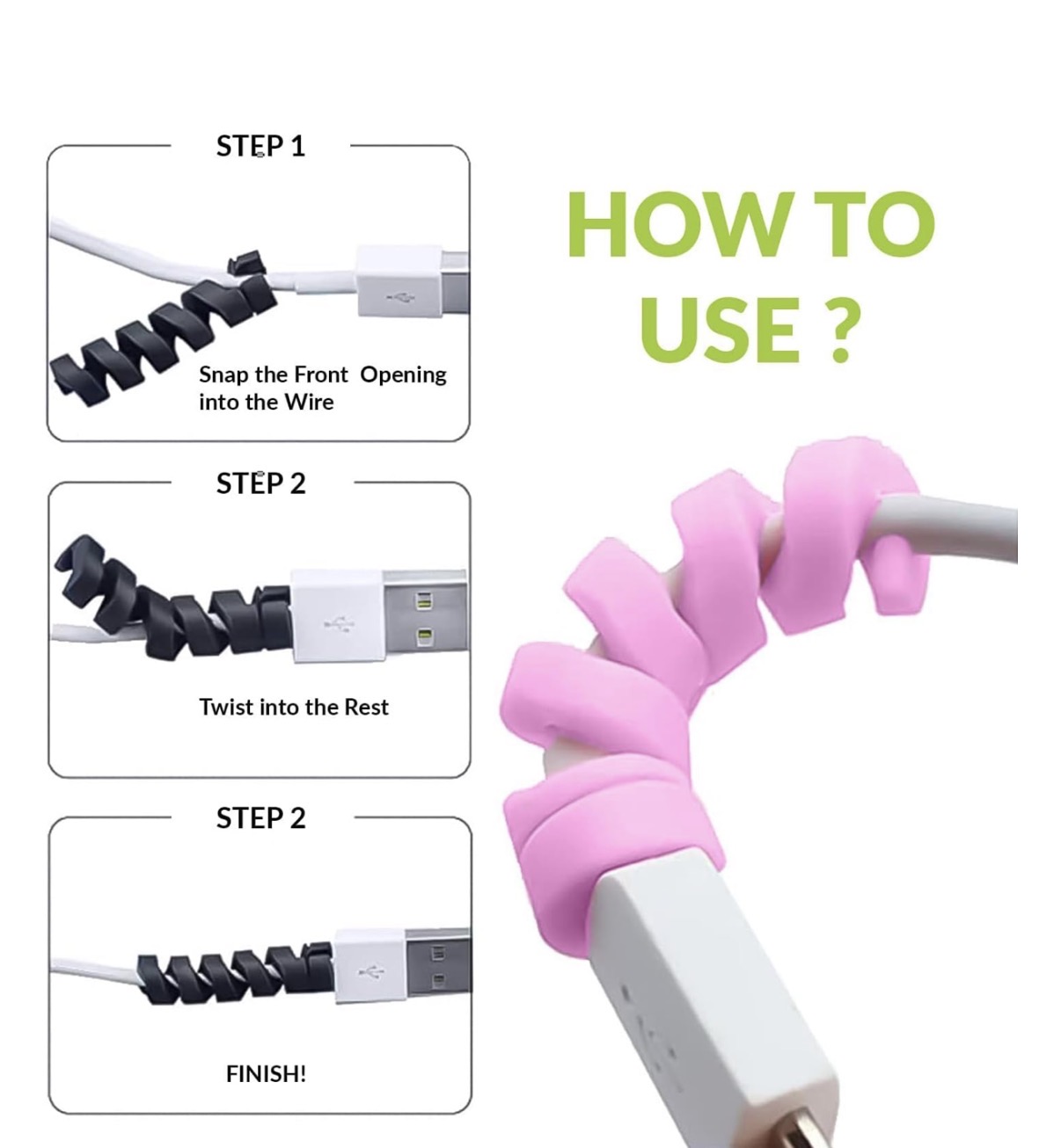 Spiral Charger Cable Protector - Image 5