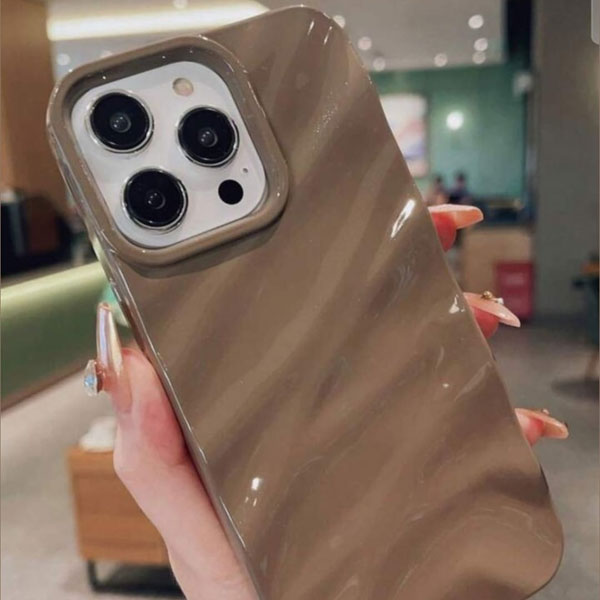 iPhone Brown Wave Mobile Cover - Image 10