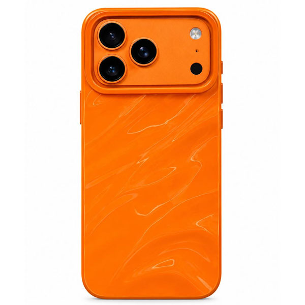 iPhone Orange Wave Mobile Cover - Image 4