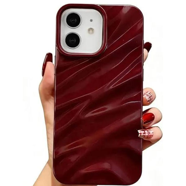 iPhone Red Wine Wave Mobile Cover - Image 4