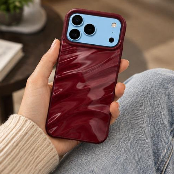iPhone Red Wine Wave Mobile Cover - Image 5