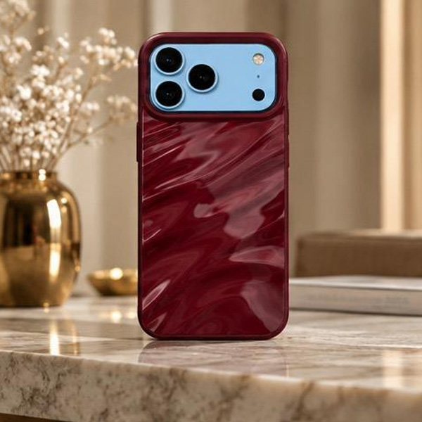 iPhone Red Wine Wave Mobile Cover - Image 17