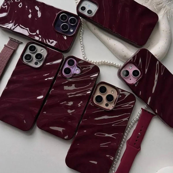iPhone Red Wine Wave Mobile Cover - Image 12