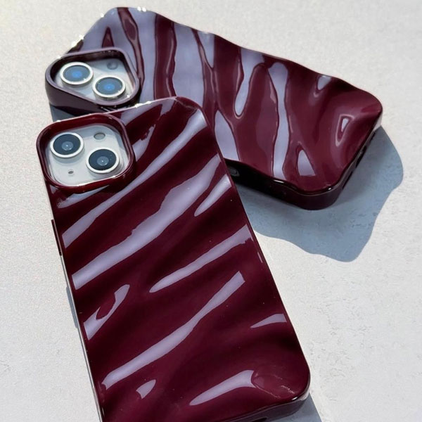 iPhone Red Wine Wave Mobile Cover - Image 14