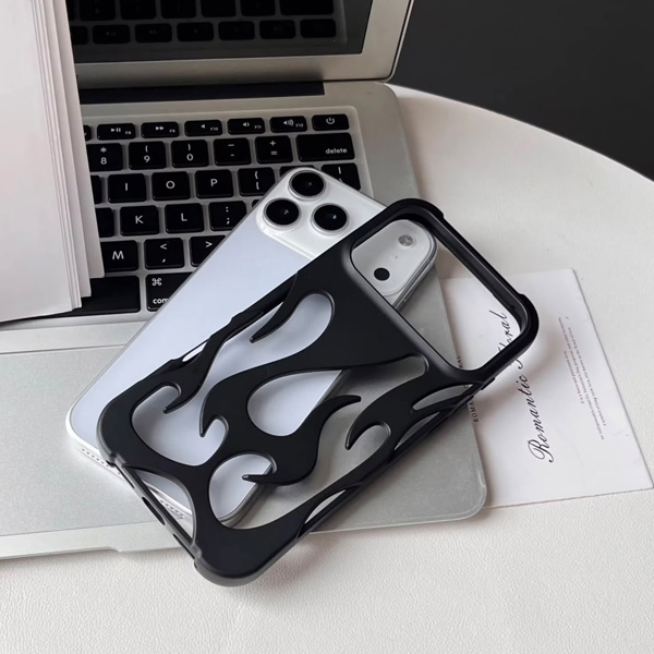 iPhone Matte Flame Design Mobile Cover - Image 5