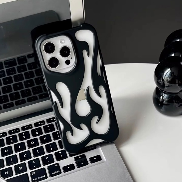 iPhone Matte Flame Design Mobile Cover - Image 3